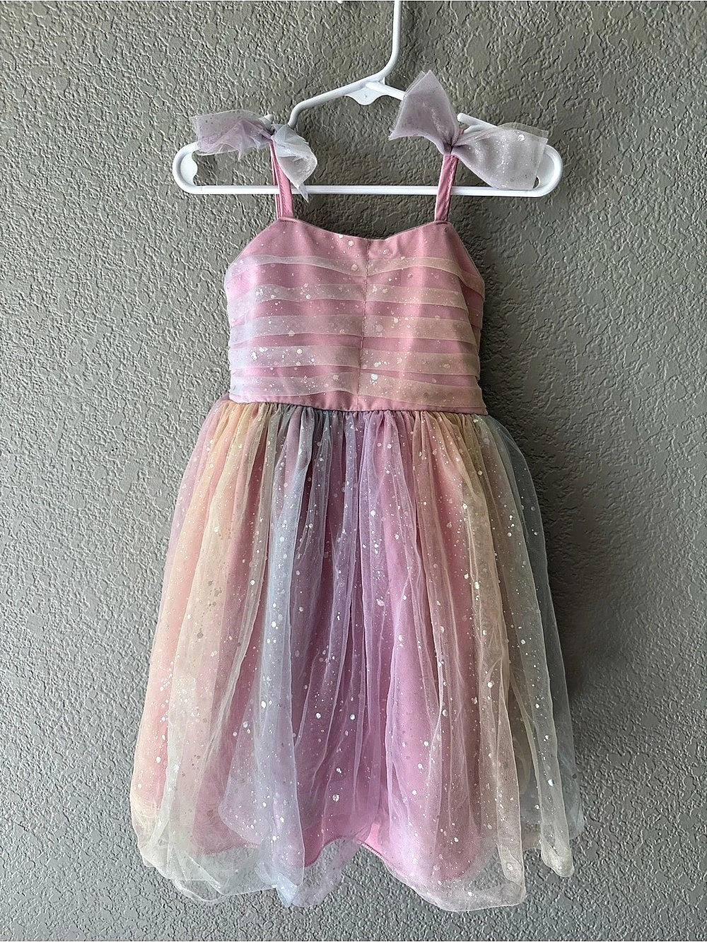 Tulle Party Dress in Pink & Purple Size 110 Like New